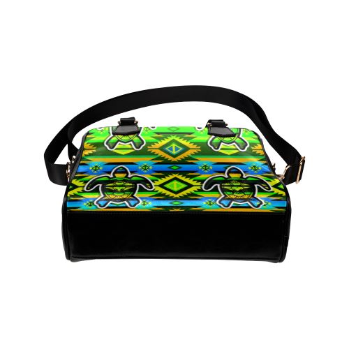 Adobe-Nature-Turtle Shoulder Handbag (Model 1634) Shoulder Handbags (1634) e-joyer