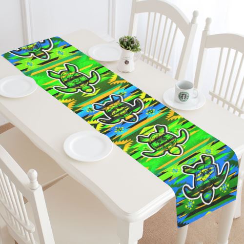 Adobe Nature Turtle Table Runner 16x72 inch Table Runner 16x72 inch e-joyer 