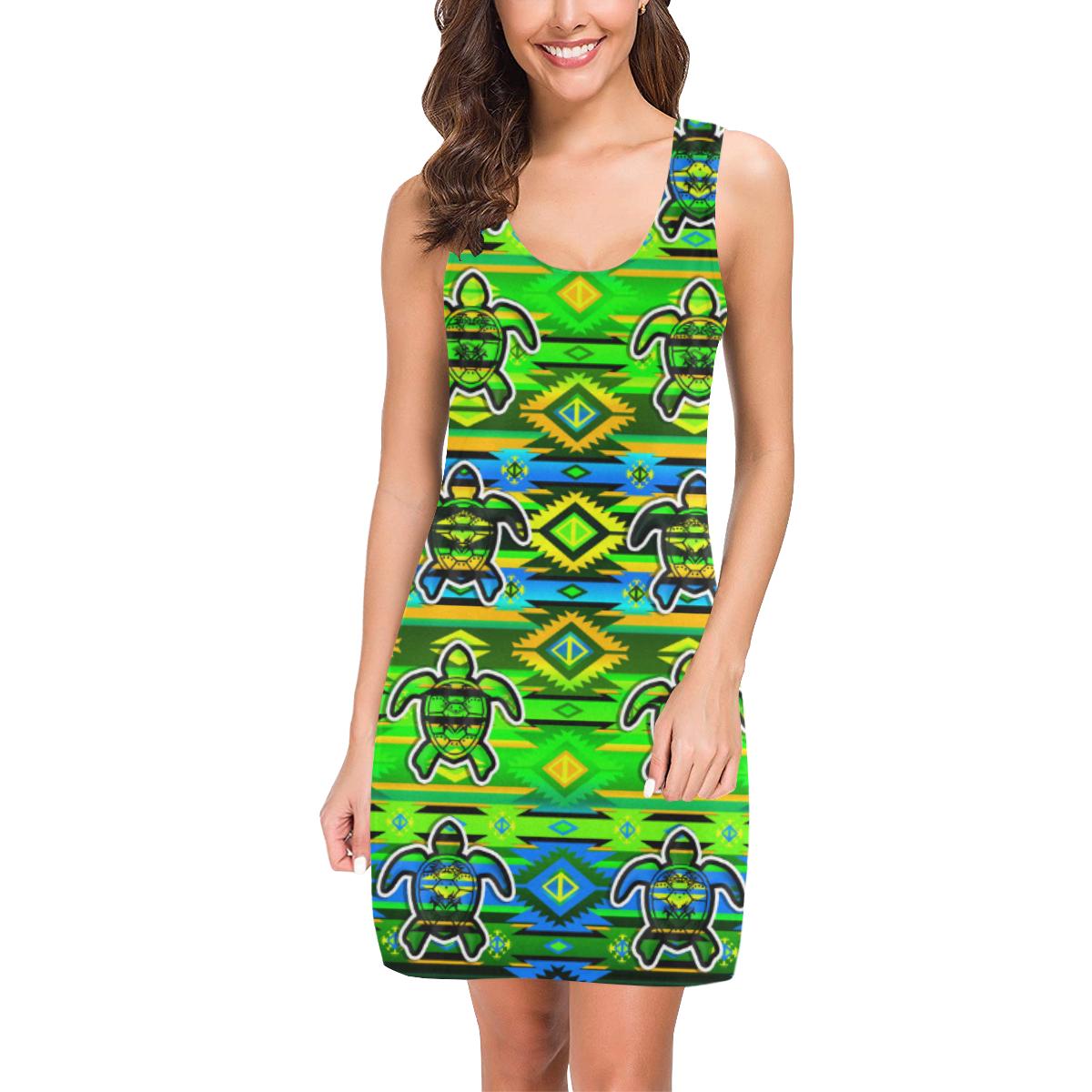 Adobe Nature Turtles IkstsÃmiwa Vest Dress (Model D06) Medea Vest Dress (D06) e-joyer