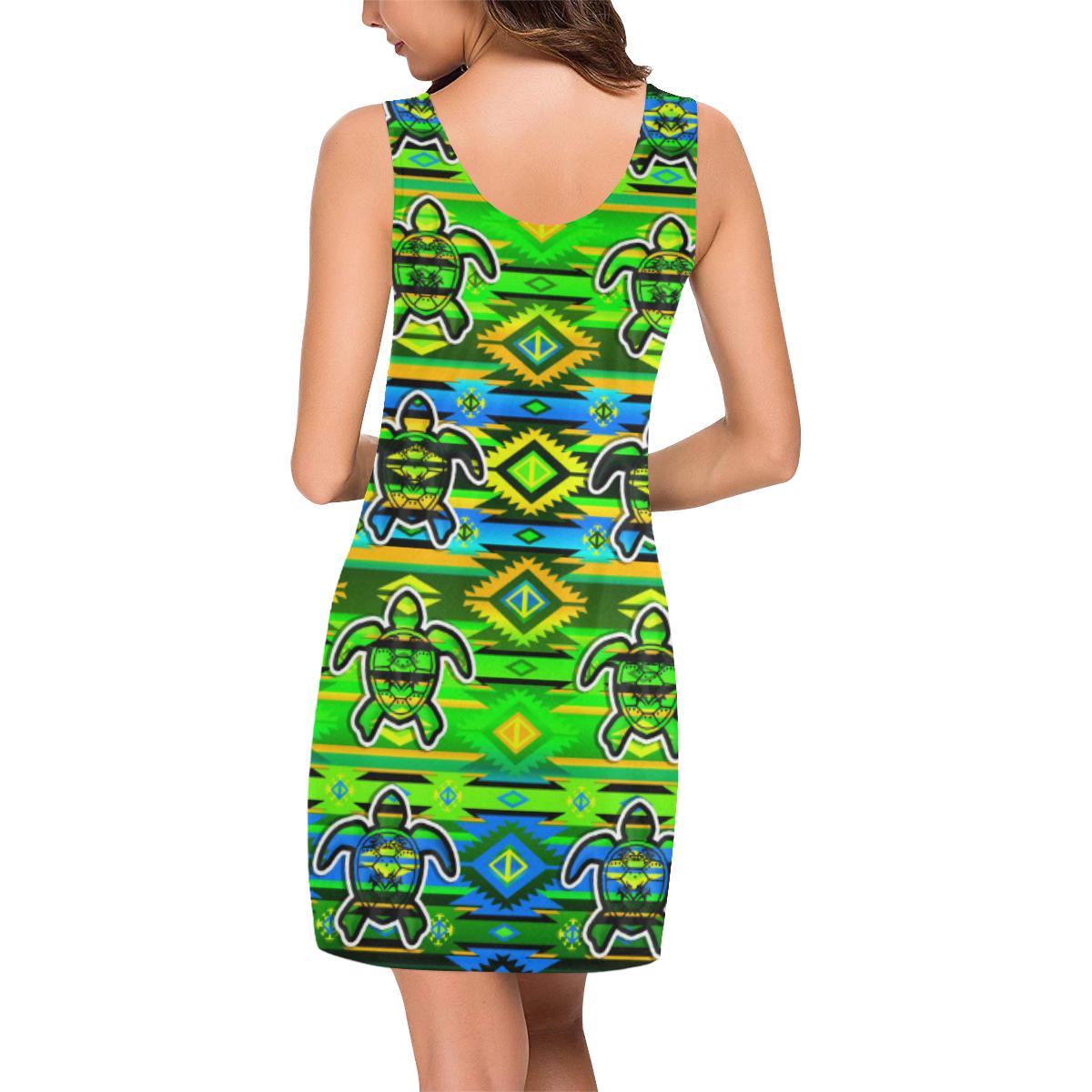 Adobe Nature Turtles IkstsÃmiwa Vest Dress (Model D06) Medea Vest Dress (D06) e-joyer