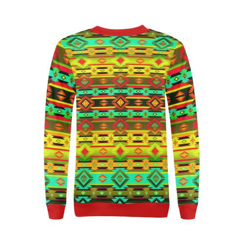 Adobe Sky All Over Print Crewneck Sweatshirt for Women (Model H18) Crewneck Sweatshirt for Women (H18) e-joyer