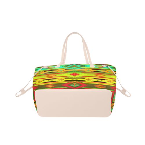 Adobe Sky Clover Canvas Tote Bag (Model 1661) Clover Canvas Tote Bag (1661) e-joyer