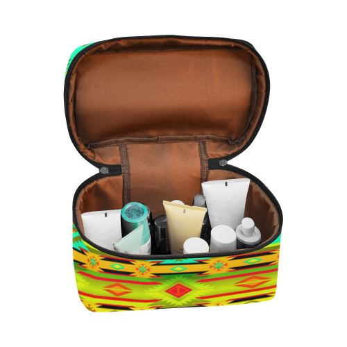 Adobe Sky Cosmetic Bag/Large (Model 1658) Cosmetic Bag e-joyer
