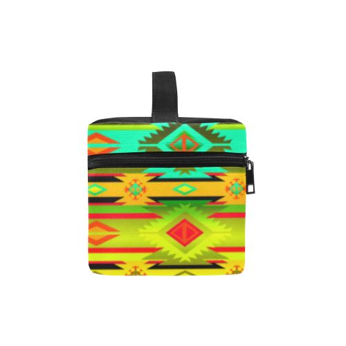 Adobe Sky Cosmetic Bag/Large (Model 1658) Cosmetic Bag e-joyer