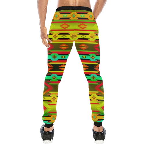 Adobe Sky Men's All Over Print Sweatpants (Model L11) Men's All Over Print Sweatpants (L11) e-joyer