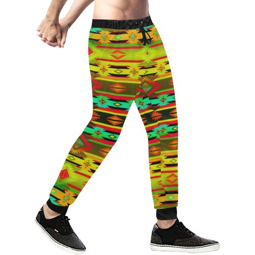 Adobe Sky Men's All Over Print Sweatpants (Model L11) Men's All Over Print Sweatpants (L11) e-joyer