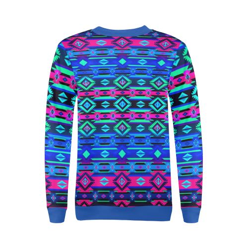 Adobe Sunset All Over Print Crewneck Sweatshirt for Women (Model H18) Crewneck Sweatshirt for Women (H18) e-joyer