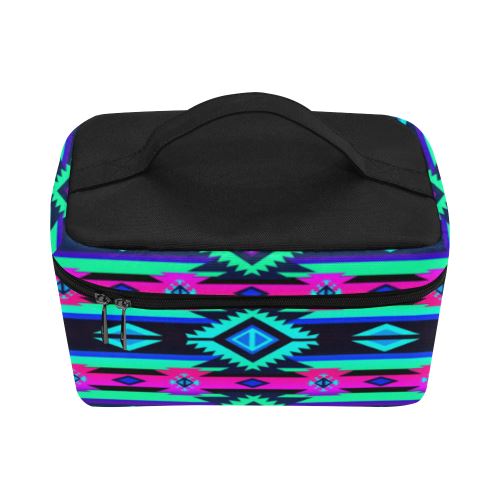 Adobe Sunset Cosmetic Bag/Large (Model 1658) Cosmetic Bag e-joyer