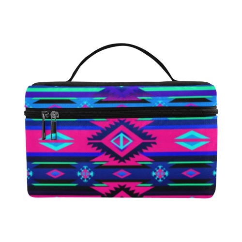 Adobe Sunset Cosmetic Bag/Large (Model 1658) Cosmetic Bag e-joyer