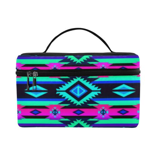 Adobe Sunset Cosmetic Bag/Large (Model 1658) Cosmetic Bag e-joyer