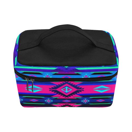 Adobe Sunset Cosmetic Bag/Large (Model 1658) Cosmetic Bag e-joyer