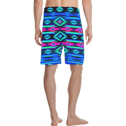 Adobe Sunset Men's All Over Print Casual Shorts (Model L23) Men's Casual Shorts (L23) e-joyer