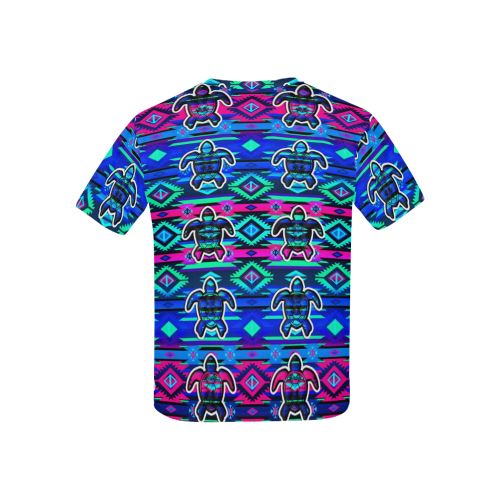 Adobe Sunset Turtle All Over Print T-shirt for Kid (USA Size) (Model T40) All Over Print T-shirt for Kid (T40) e-joyer