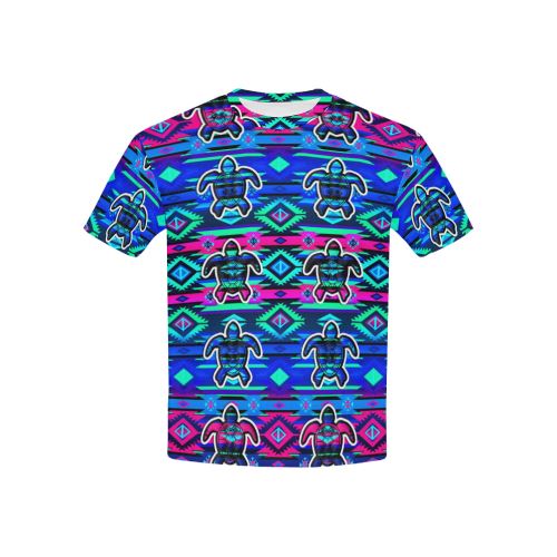 Adobe Sunset Turtle All Over Print T-shirt for Kid (USA Size) (Model T40) All Over Print T-shirt for Kid (T40) e-joyer