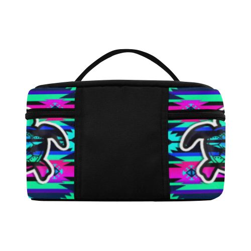 Adobe Sunset Turtle Cosmetic Bag/Large (Model 1658) Cosmetic Bag e-joyer