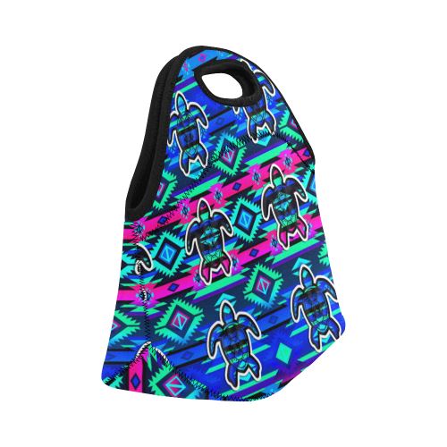 Adobe Sunset Turtle Neoprene Lunch Bag/Small (Model 1669) Neoprene Lunch Bag/Small (1669) e-joyer