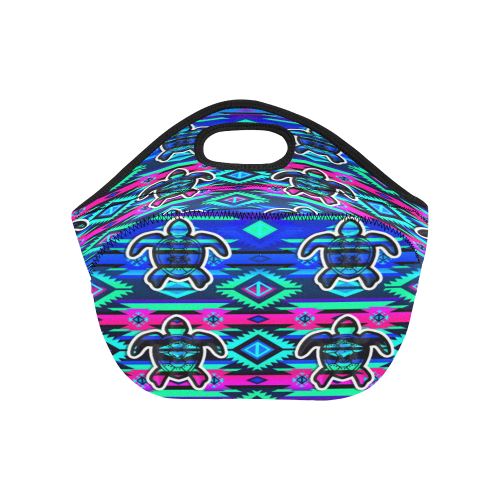 Adobe Sunset Turtle Neoprene Lunch Bag/Small (Model 1669) Neoprene Lunch Bag/Small (1669) e-joyer