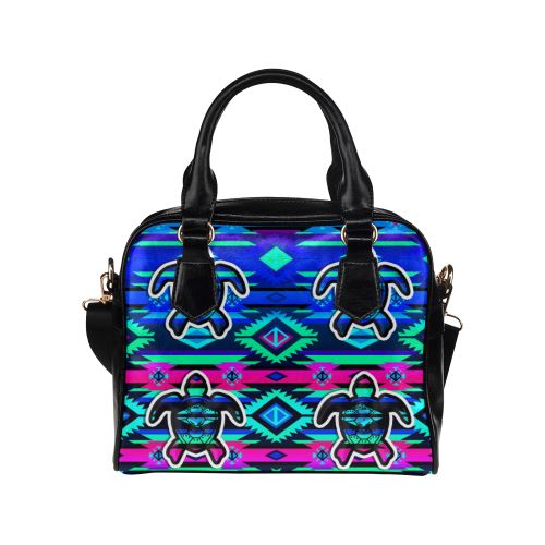 Adobe Sunset Turtle Shoulder Handbag (Model 1634) Shoulder Handbags (1634) e-joyer