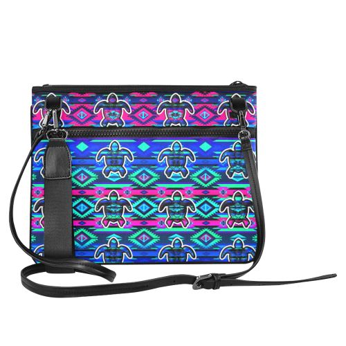 Adobe Sunset Turtle Slim Clutch Bag (Model 1668) Slim Clutch Bags (1668) e-joyer
