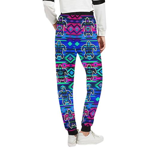 Adobe Sunset Turtle Women's All Over Print Sweatpants (Model L11) Women's All Over Print Sweatpants (L11) e-joyer