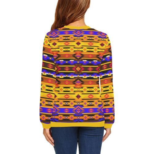 Adobe Sunshine All Over Print Crewneck Sweatshirt for Women (Model H18) Crewneck Sweatshirt for Women (H18) e-joyer