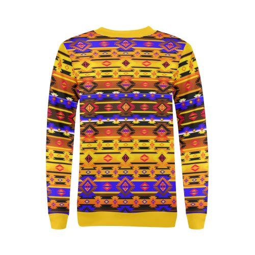 Adobe Sunshine All Over Print Crewneck Sweatshirt for Women (Model H18) Crewneck Sweatshirt for Women (H18) e-joyer