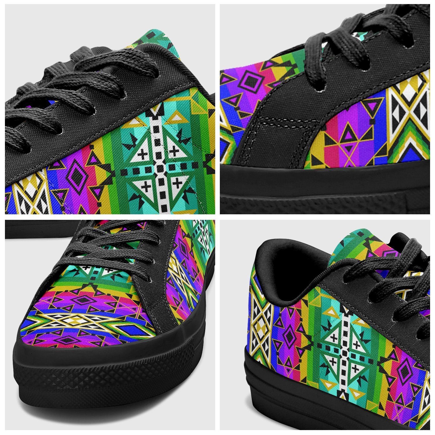 After the Northwest Rain Aapisi Low Top Canvas Shoes Black Sole 49 Dzine
