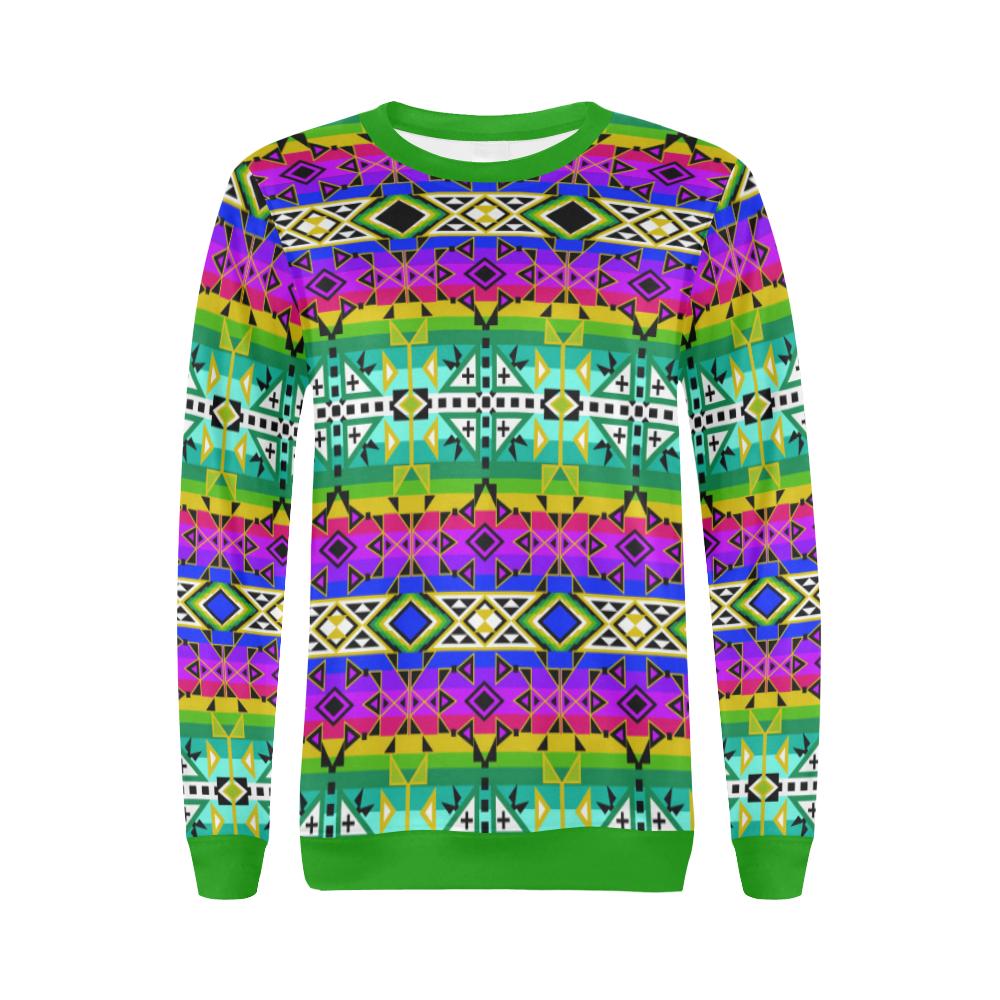 After the Northwest Rain All Over Print Crewneck Sweatshirt for Women (Model H18) Crewneck Sweatshirt for Women (H18) e-joyer