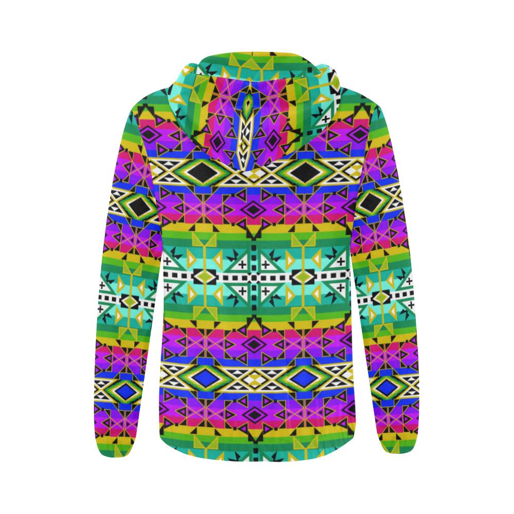 After the Northwest Rain All Over Print Full Zip Hoodie for Women (Model H14) All Over Print Full Zip Hoodie for Women (H14) e-joyer