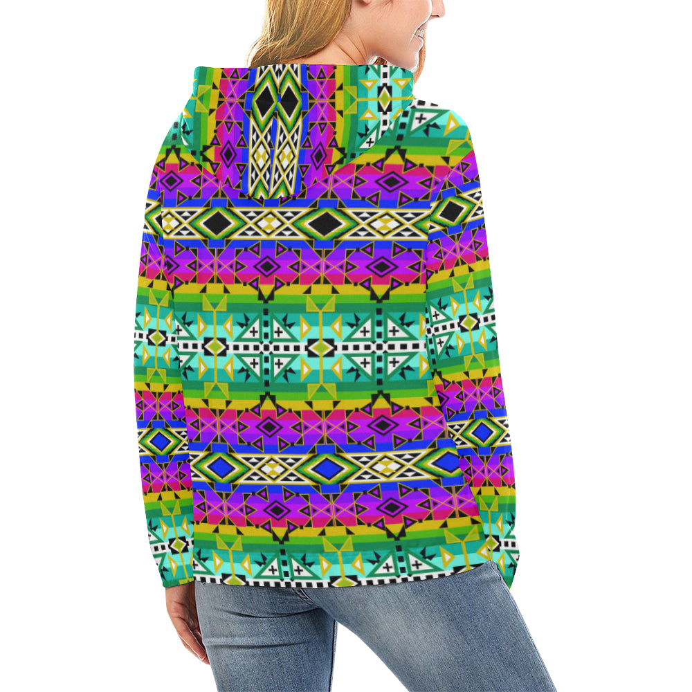 After the Northwest Rain All Over Print Hoodie for Women (USA Size) (Model H13) Hoodie e-joyer
