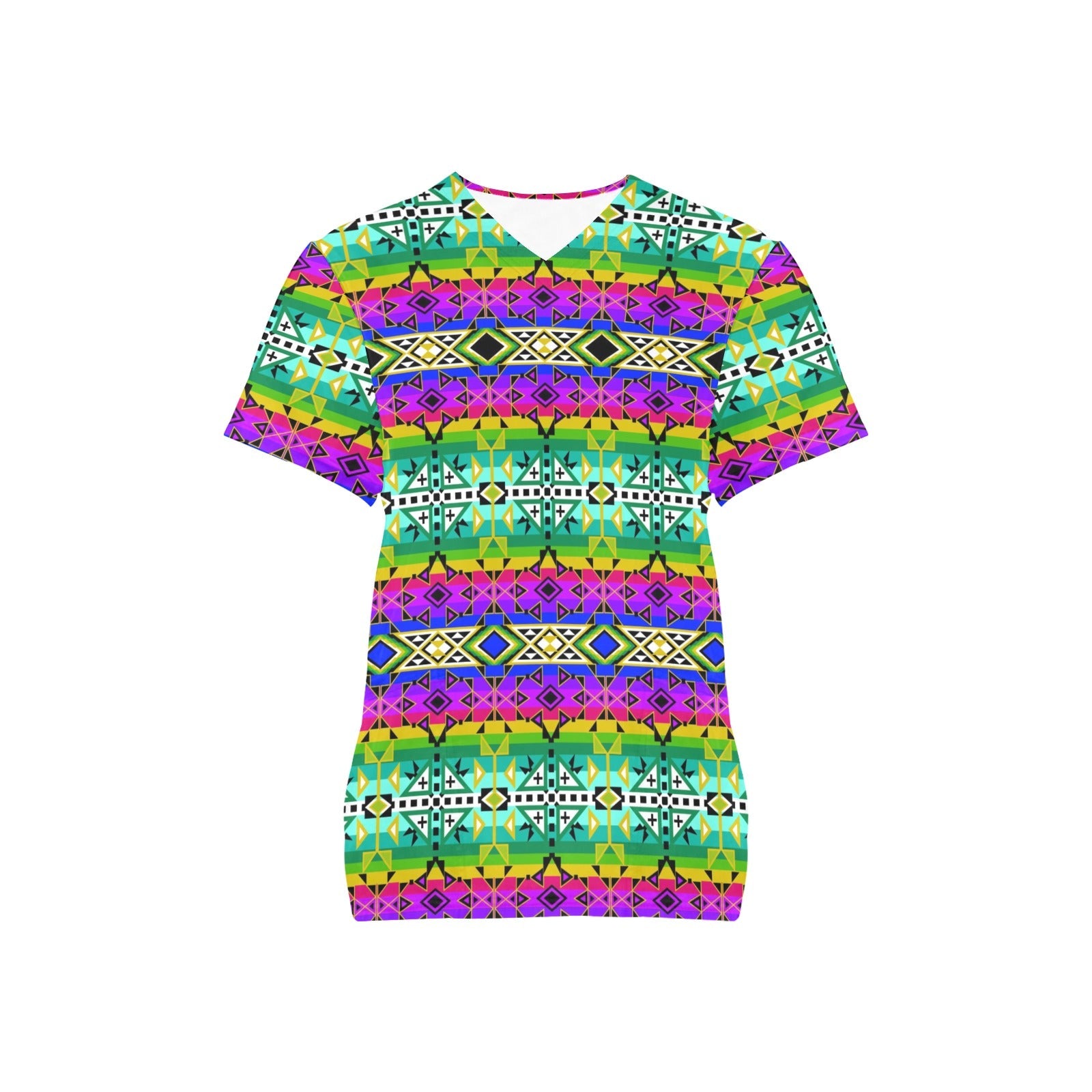 After the Northwest Rain All Over Print Scrub Top Scrub Top e-joyer