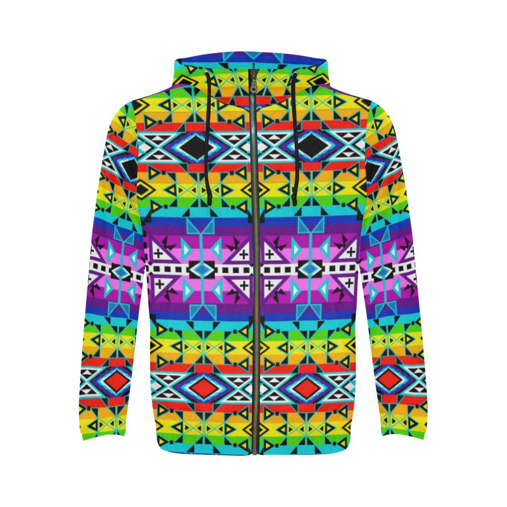 After the Rain All Over Print Full Zip Hoodie for Men (Model H14) All Over Print Full Zip Hoodie for Men (H14) e-joyer