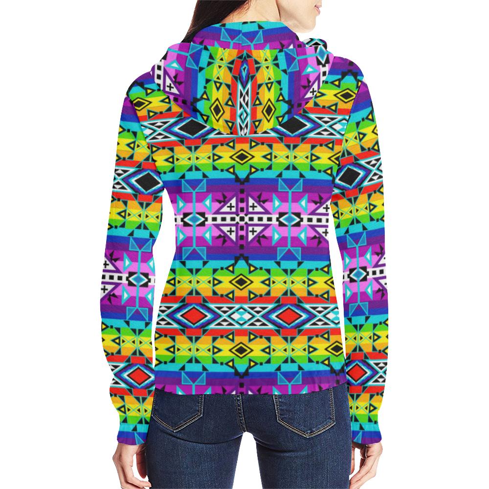 After the Rain All Over Print Full Zip Hoodie for Women (Model H14) All Over Print Full Zip Hoodie for Women (H14) e-joyer