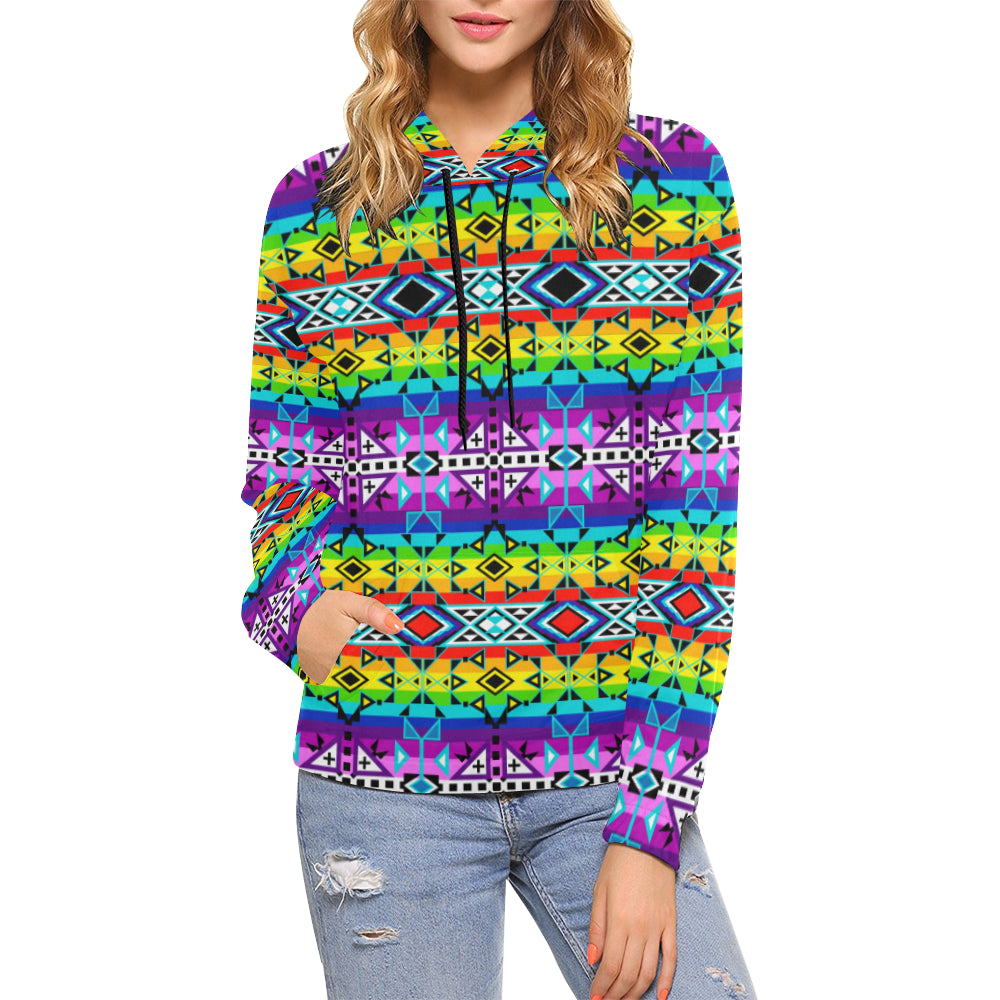 After the Rain All Over Print Hoodie for Women (USA Size) (Model H13) Hoodie e-joyer