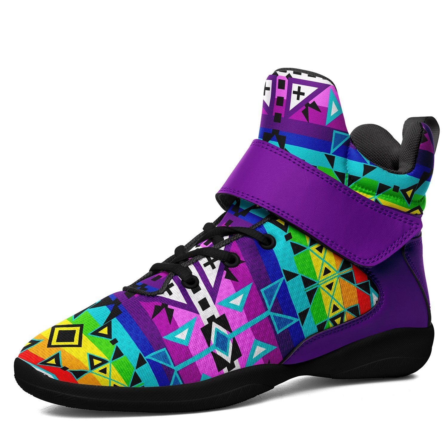 After the Rain Ipottaa Basketball / Sport High Top Shoes 49 Dzine US Women 4.5 / US Youth 3.5 / EUR 35 Black Sole with Indigo Strap 