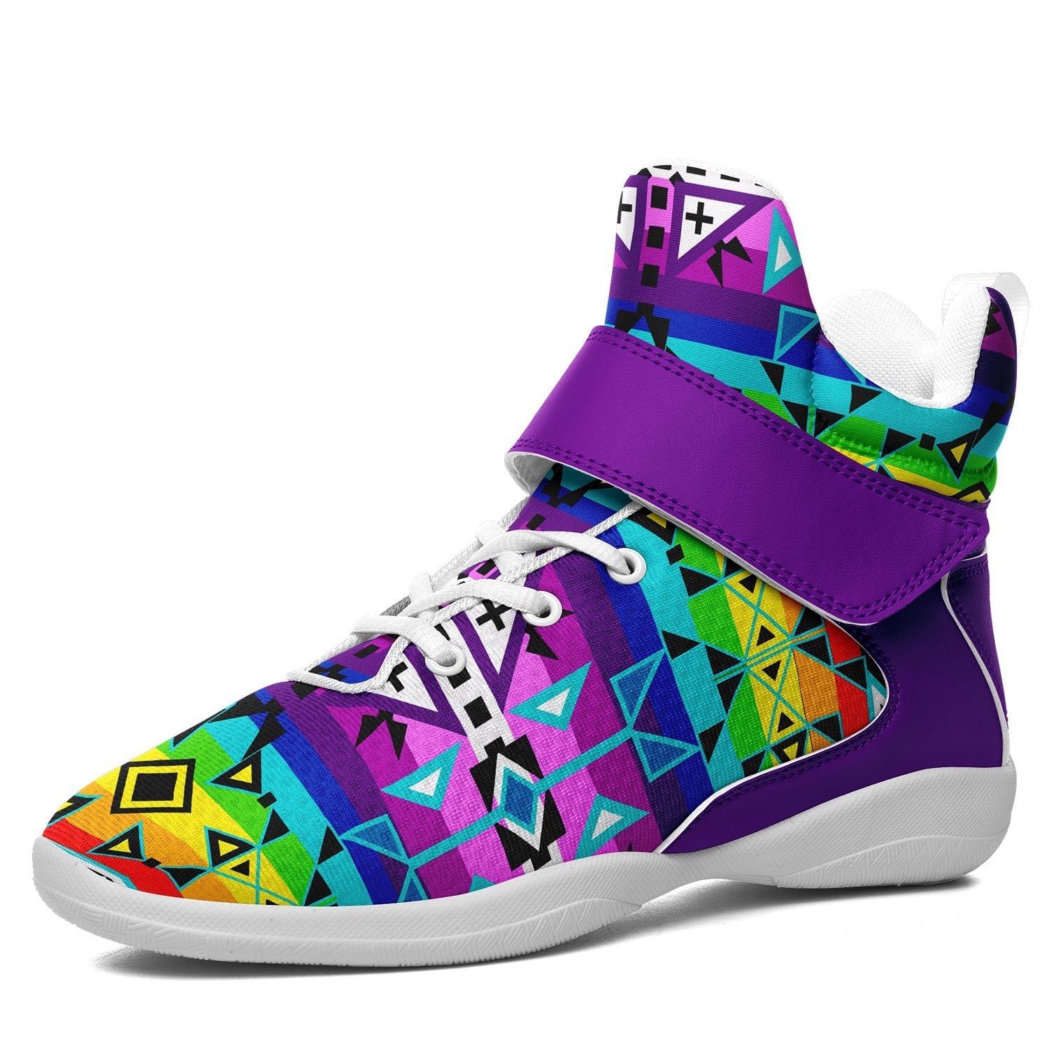 After the Rain Ipottaa Basketball / Sport High Top Shoes 49 Dzine US Women 4.5 / US Youth 3.5 / EUR 35 White Sole with Indigo Strap 