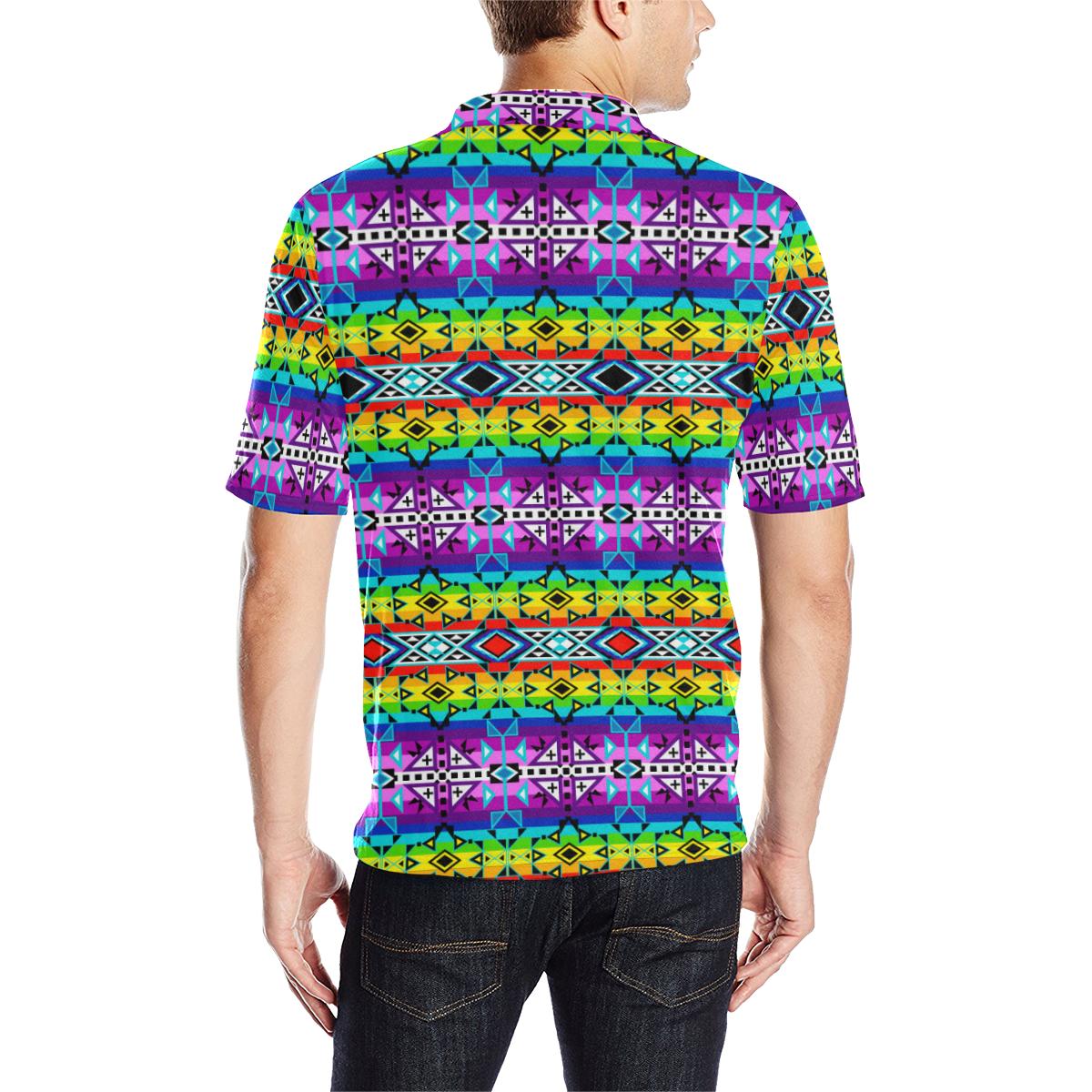 After the Rain Men's All Over Print Polo Shirt (Model T55) Men's Polo Shirt (Model T55) e-joyer