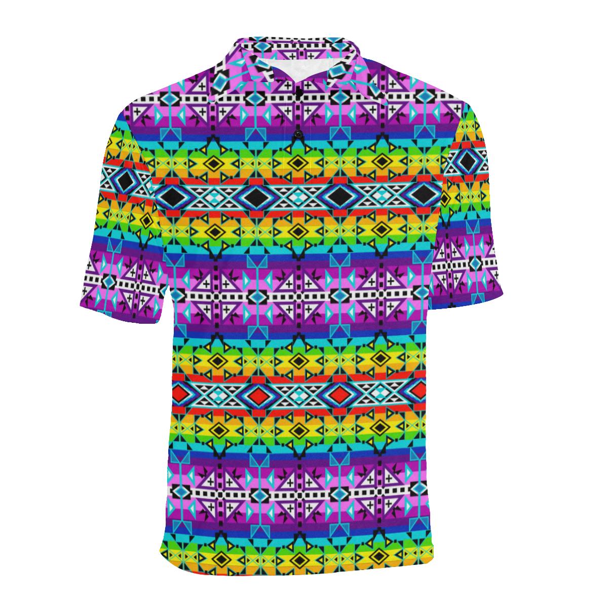 After the Rain Men's All Over Print Polo Shirt (Model T55) Men's Polo Shirt (Model T55) e-joyer