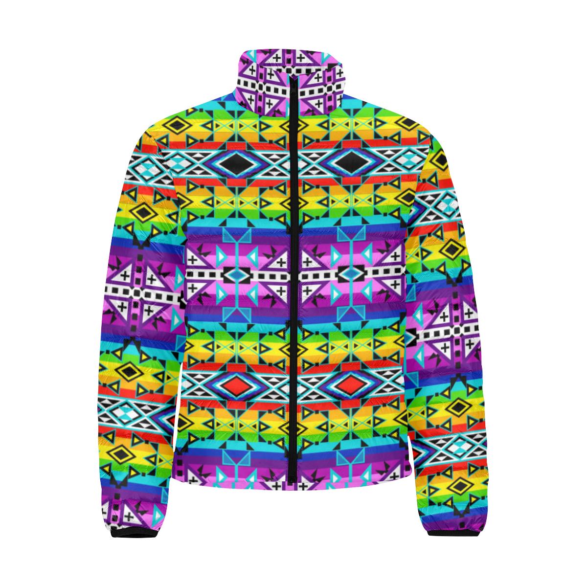 After the Rain Men's Stand Collar Padded Jacket (Model H41) Men's Stand Collar Padded Jacket (H41) e-joyer