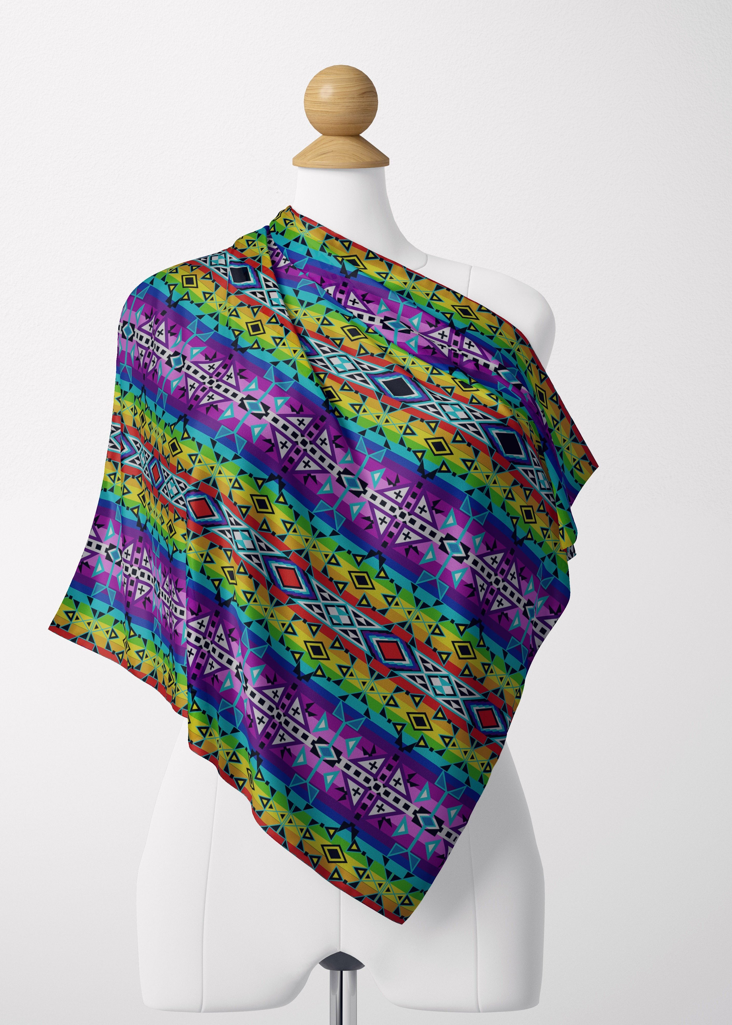 After the Rain Satin Shawl Scarf 49 Dzine