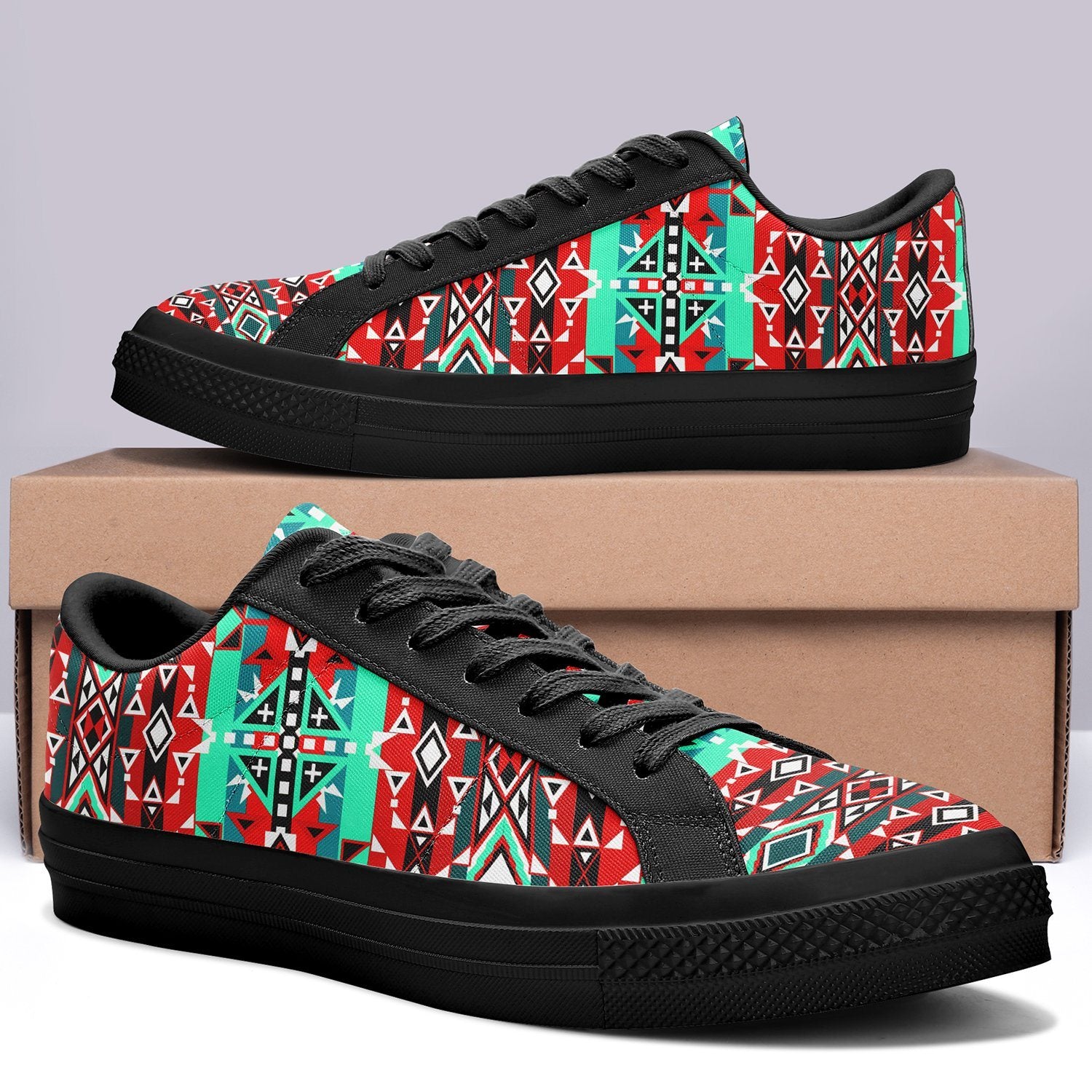 After the Southwest Rain Aapisi Low Top Canvas Shoes Black Sole 49 Dzine