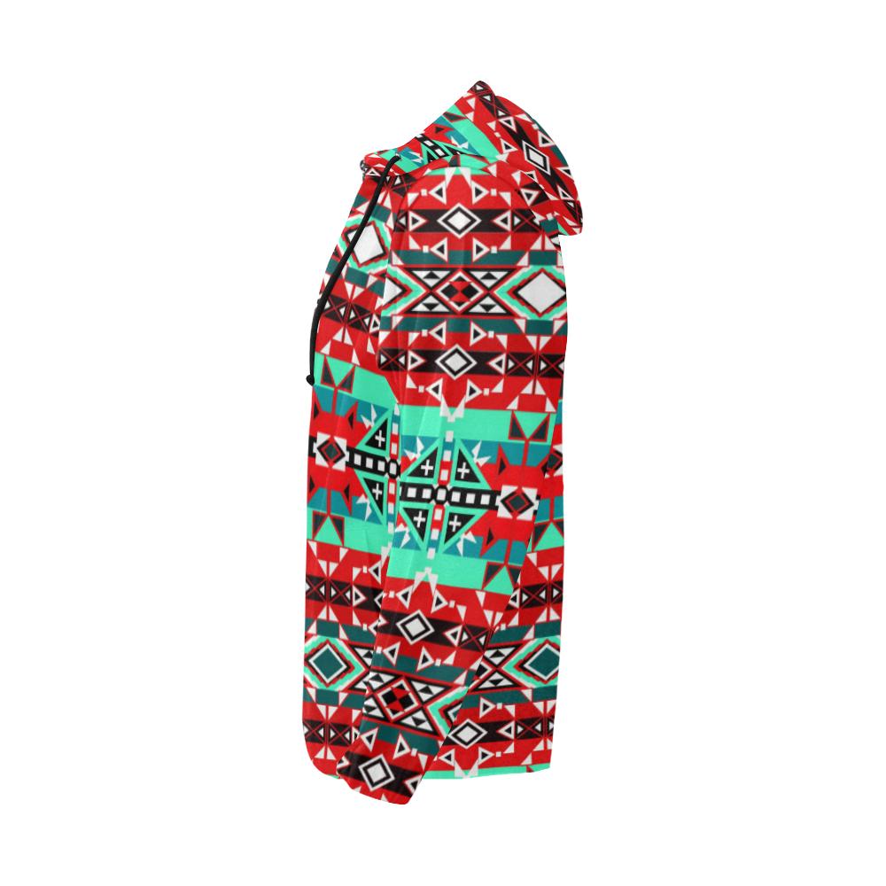 After the Southwest Rain All Over Print Full Zip Hoodie for Men (Model H14) All Over Print Full Zip Hoodie for Men (H14) e-joyer