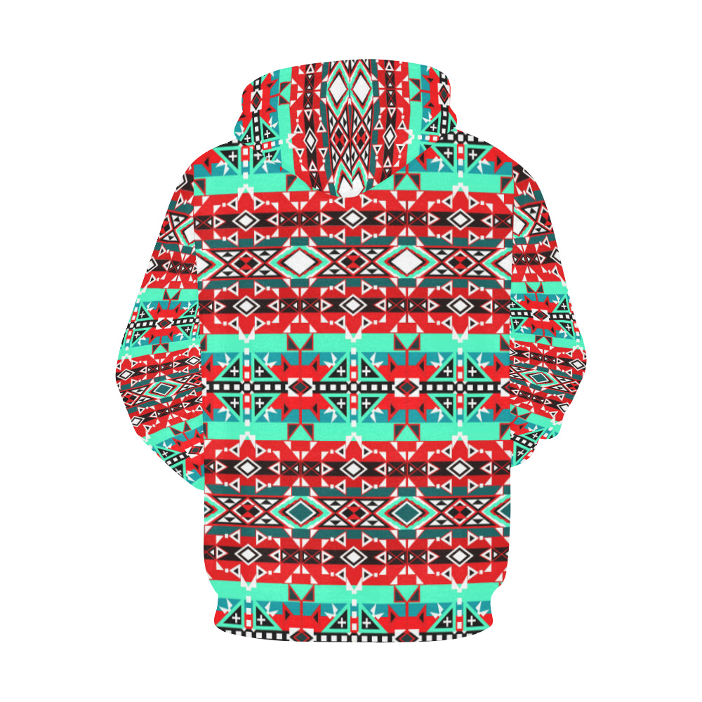 After the Southwest Rain All Over Print Hoodie for Women (USA Size) (Model H13) Hoodie e-joyer