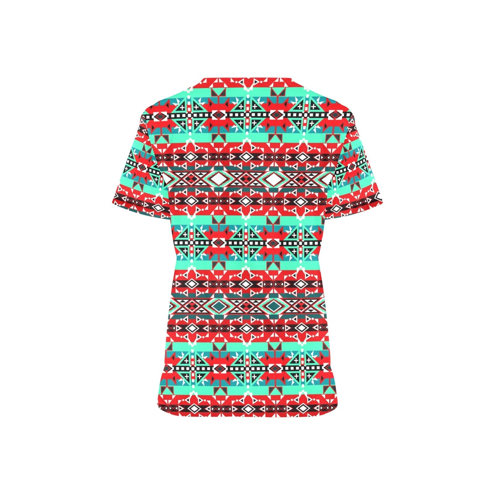 After the Southwest Rain All Over Print Scrub Top Scrub Top e-joyer