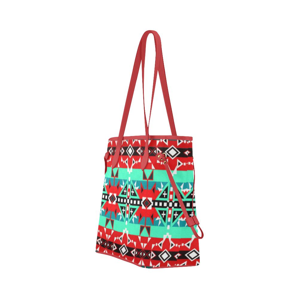 After the Southwest Rain Clover Canvas Tote Bag (Model 1661) Clover Canvas Tote Bag (1661) e-joyer