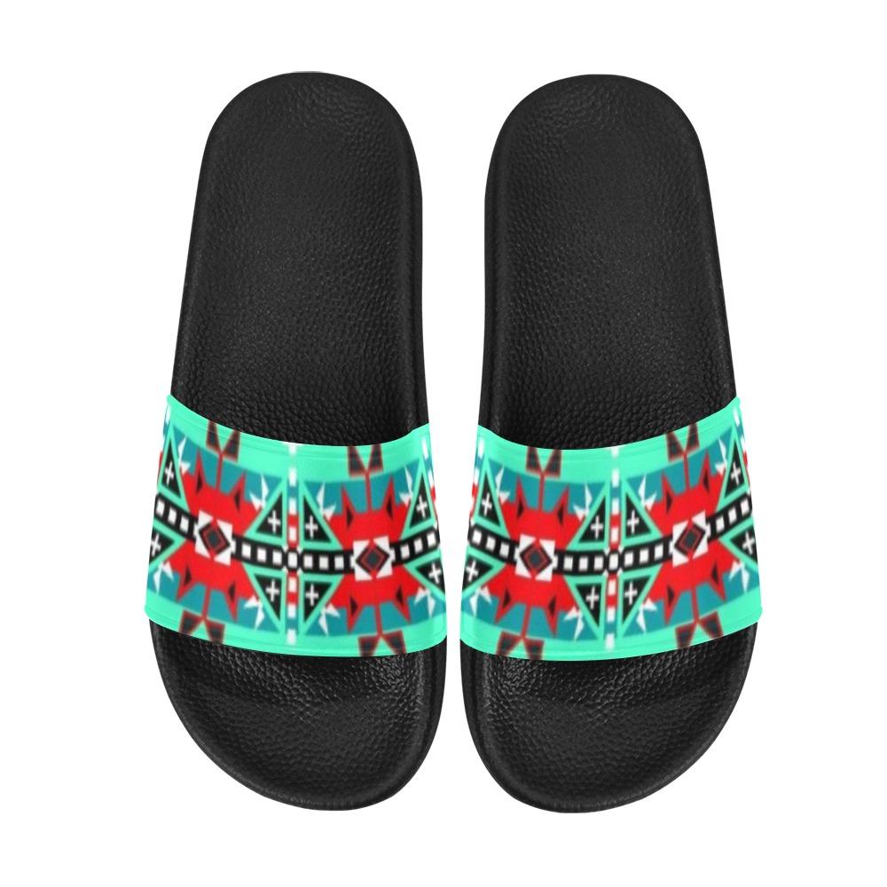 After the Southwest Rain Men's Slide Sandals (Model 057) Men's Slide Sandals (057) e-joyer