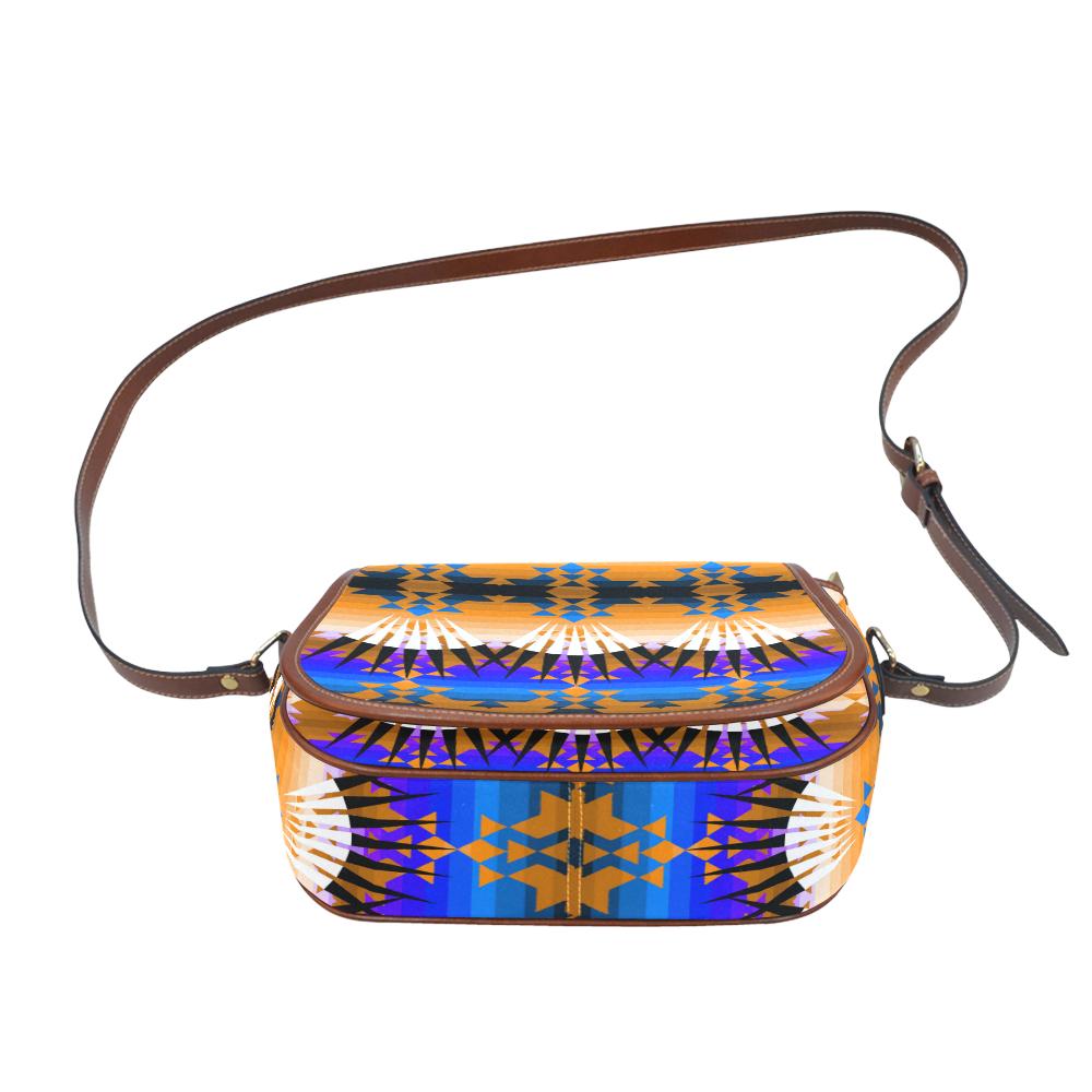 Alaska Ribbonwork Bustles Saddle Bag/Small (Model 1649) Full Customization Saddle Bag/Small (Full Customization) e-joyer
