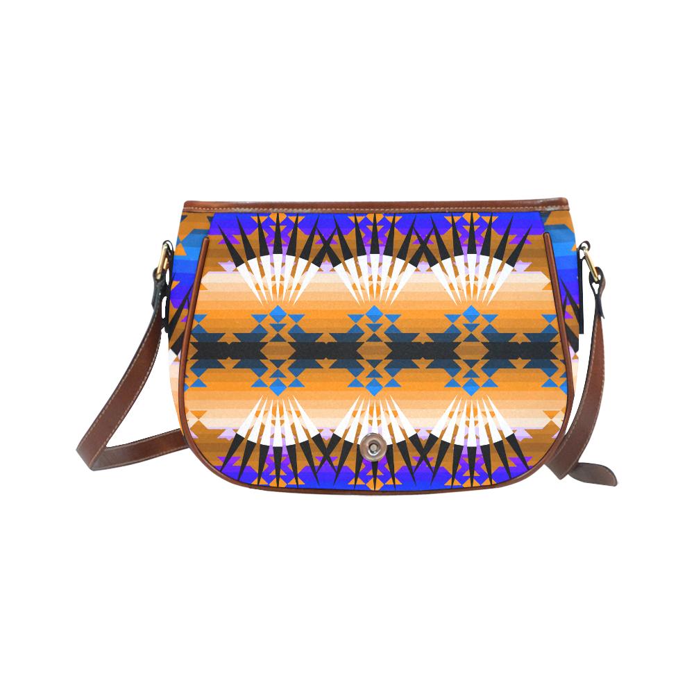 Alaska Ribbonwork Bustles Saddle Bag/Small (Model 1649) Full Customization Saddle Bag/Small (Full Customization) e-joyer