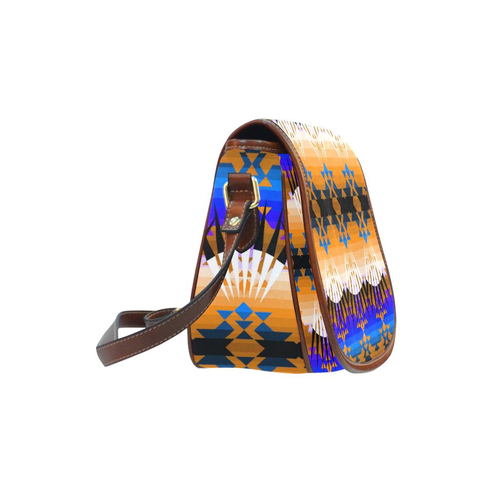 Alaska Ribbonwork Bustles Saddle Bag/Small (Model 1649) Full Customization Saddle Bag/Small (Full Customization) e-joyer