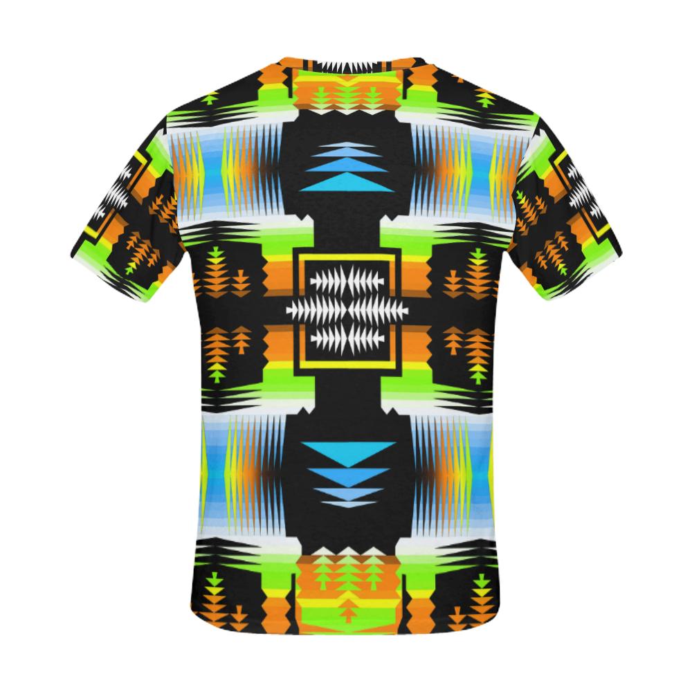 Autumn Fire Sage Body All Over Print T-Shirt for Men (USA Size) (Model T40) All Over Print T-Shirt for Men e-joyer